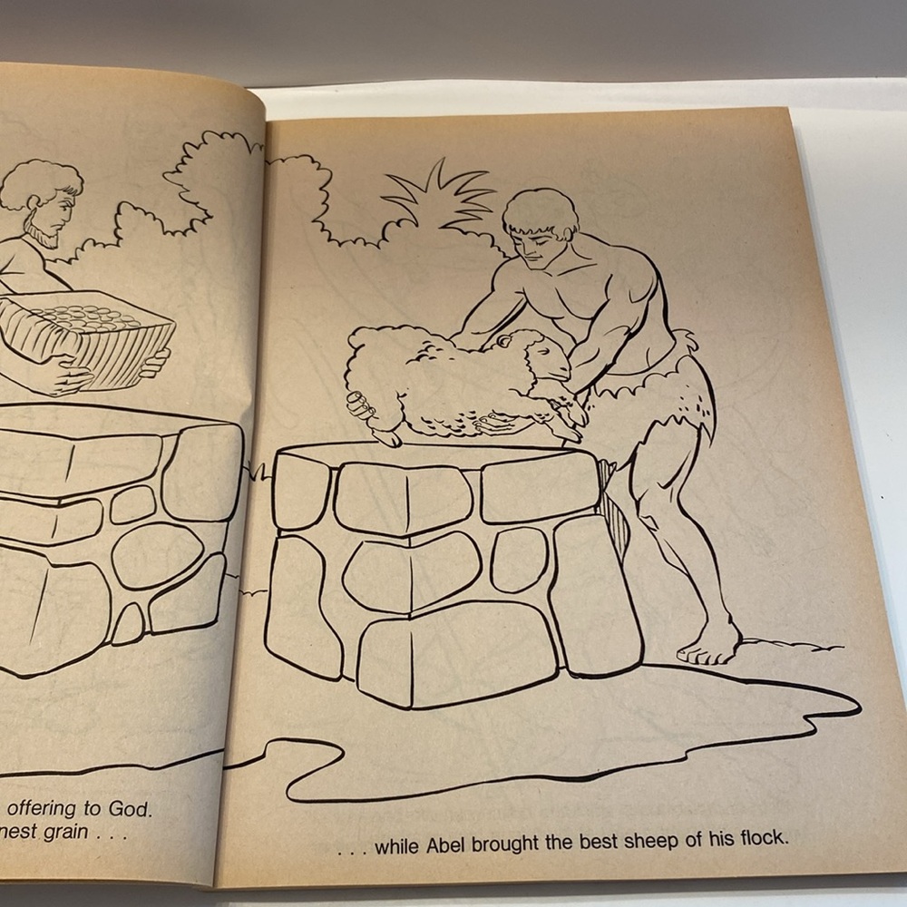 Vintage 1991 The Bible Coloring Book Pictures Old and Testament - - Picture 8 of 15
